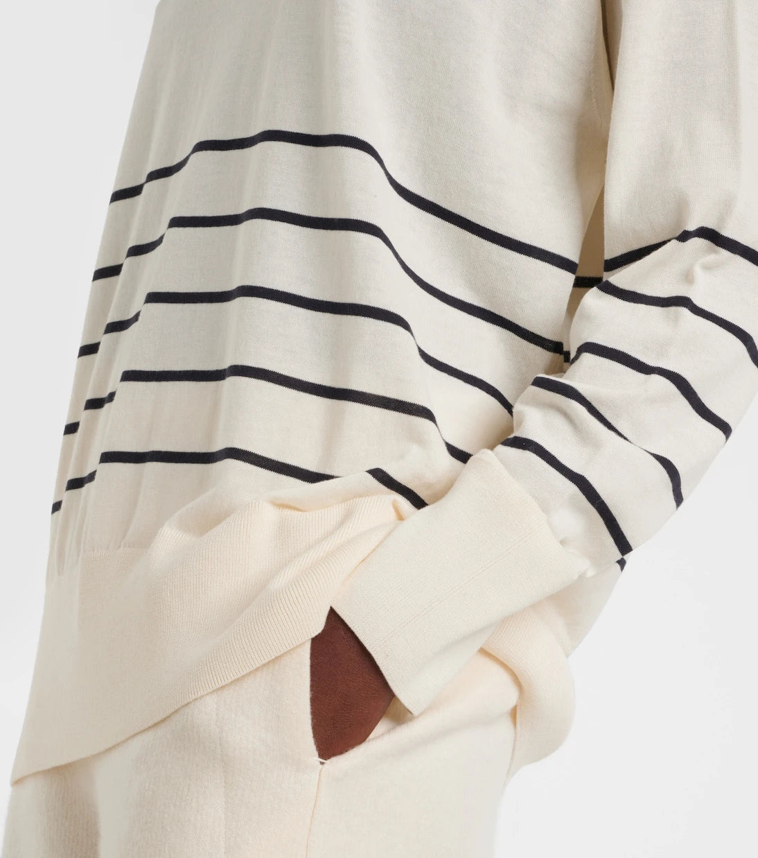 Max Mara - Levante striped cotton and silk sweater