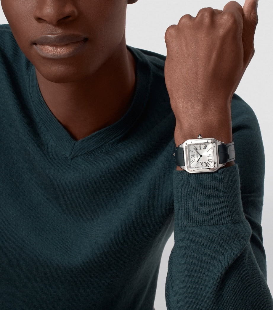 Stainless Steel Santos-Dumont Watch 46.6mm