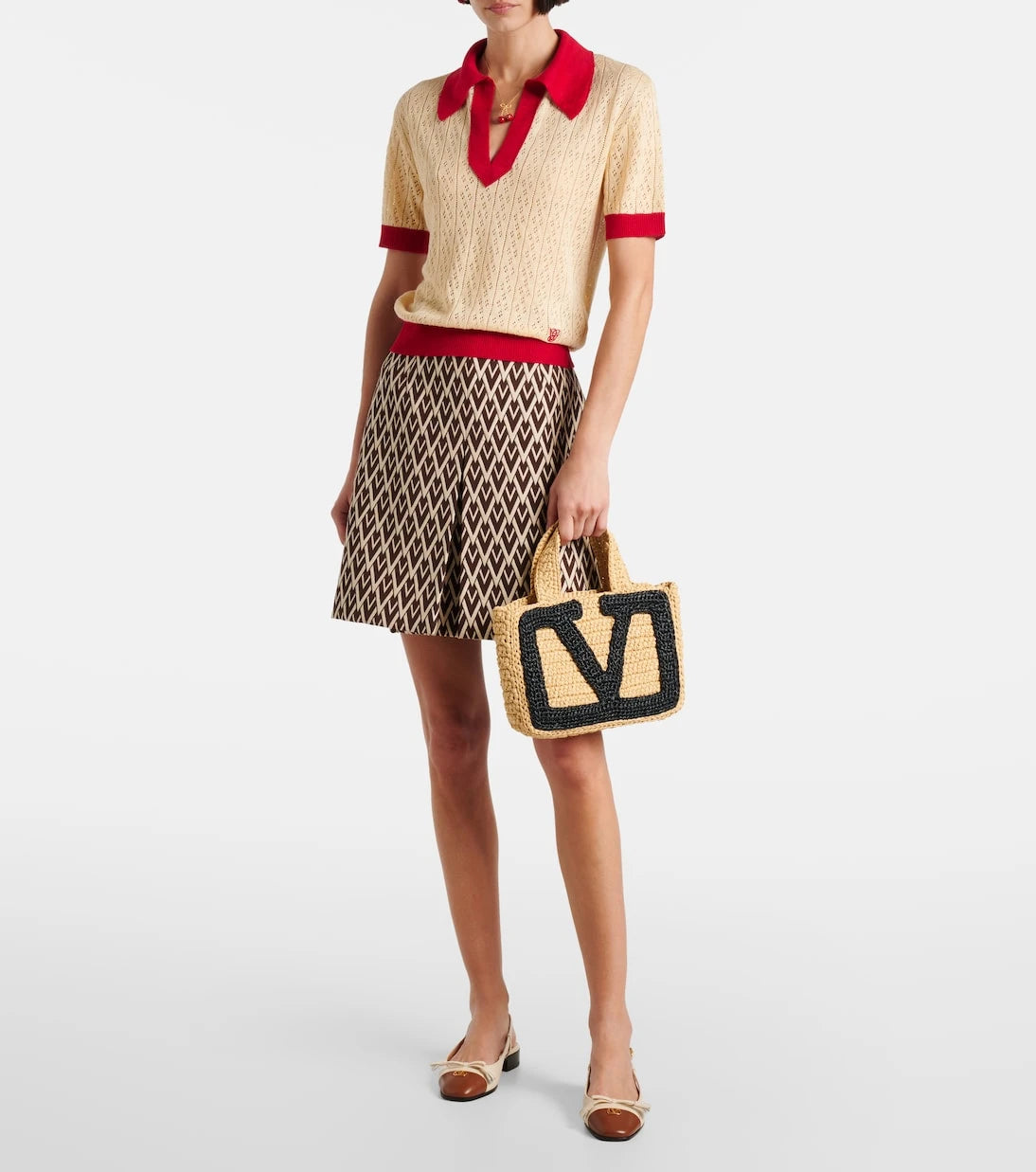 Valentino Garavani - Viva Superstar Small raffia tote bag