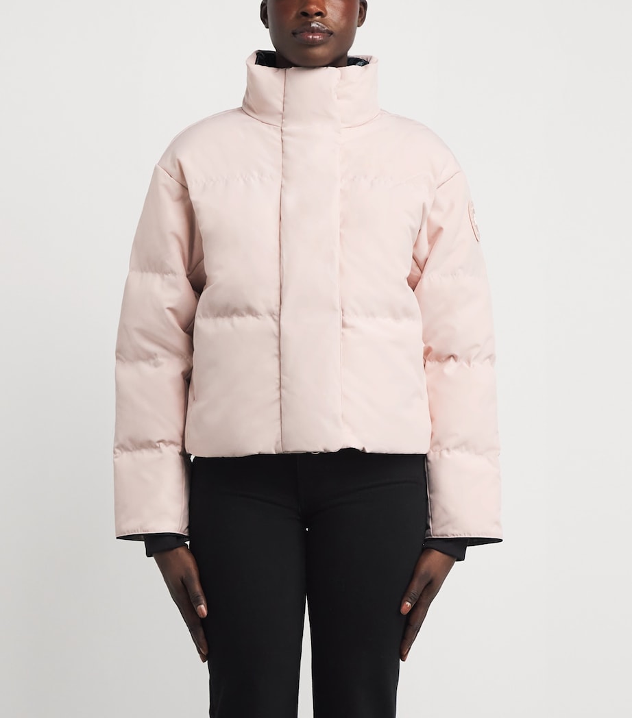 Pink Cropped Grandview Puffer Jacket