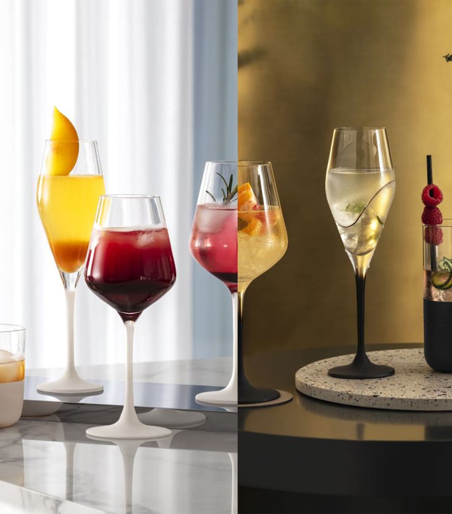 Set of 4 Manufacture Rock Blanc Long Drink Tumblers (430ml)