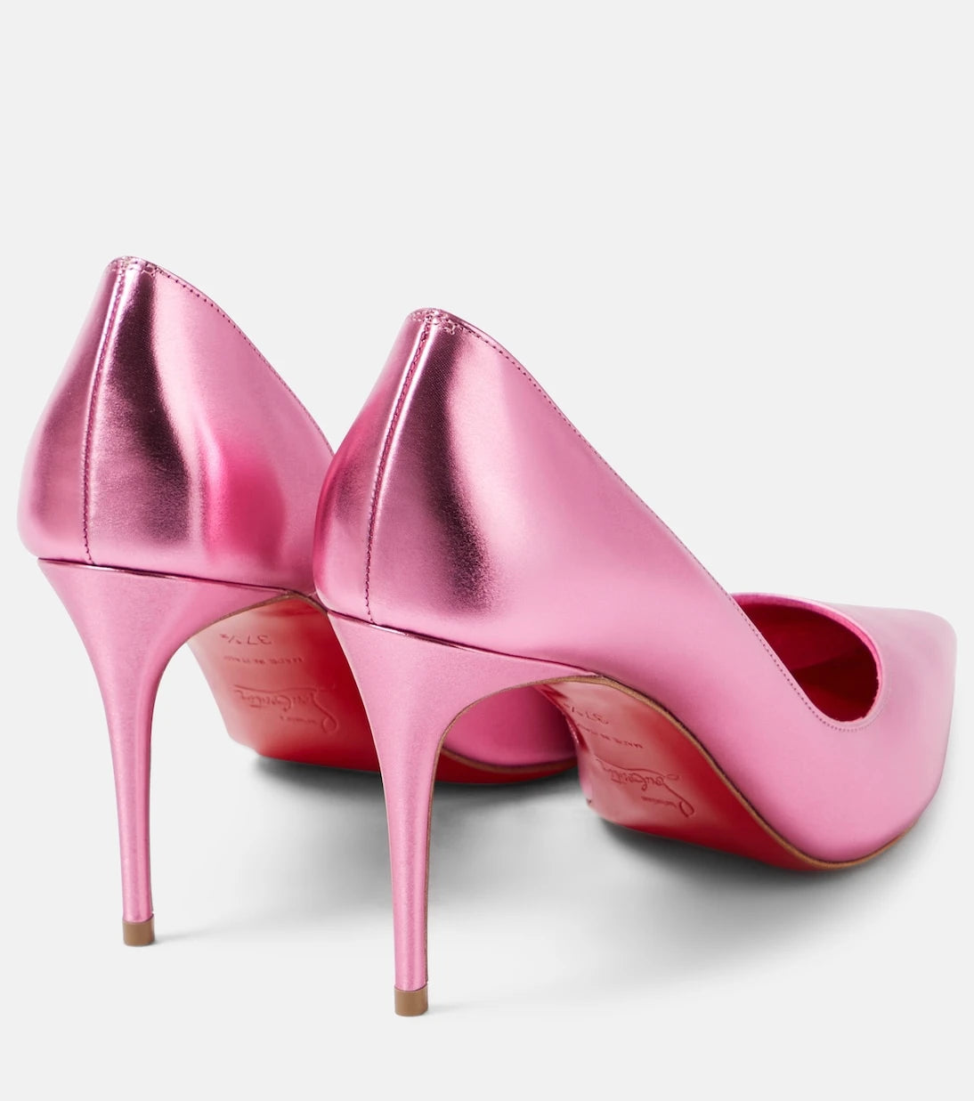 Christian Louboutin - حذاء إيريزا 85 بكعب عالٍ من الجلد المعدني