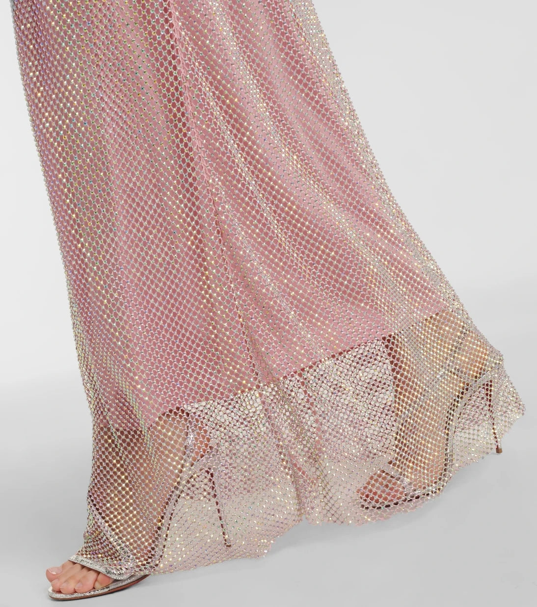 Sportmax - Embellished mesh gown