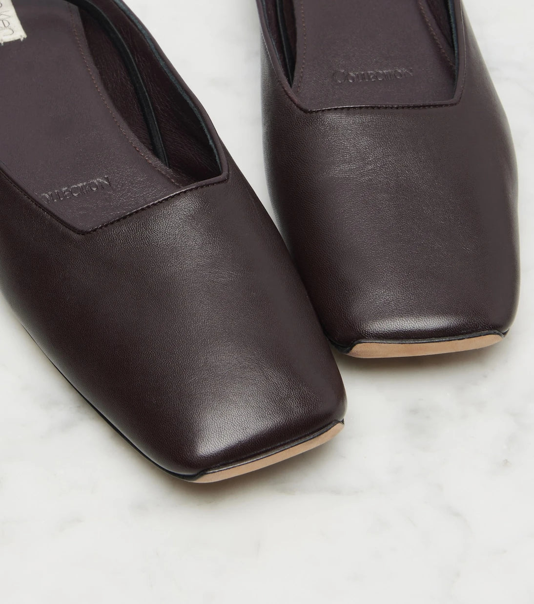 Calvin Klein Collection - Kate leather slingback flats