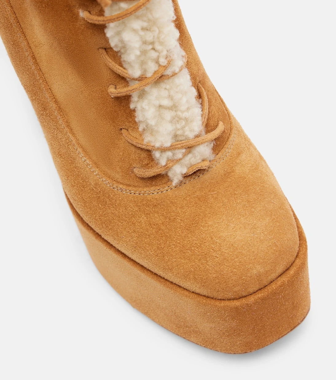 Paris Texas - Malena 145 suede platform lace-up boots