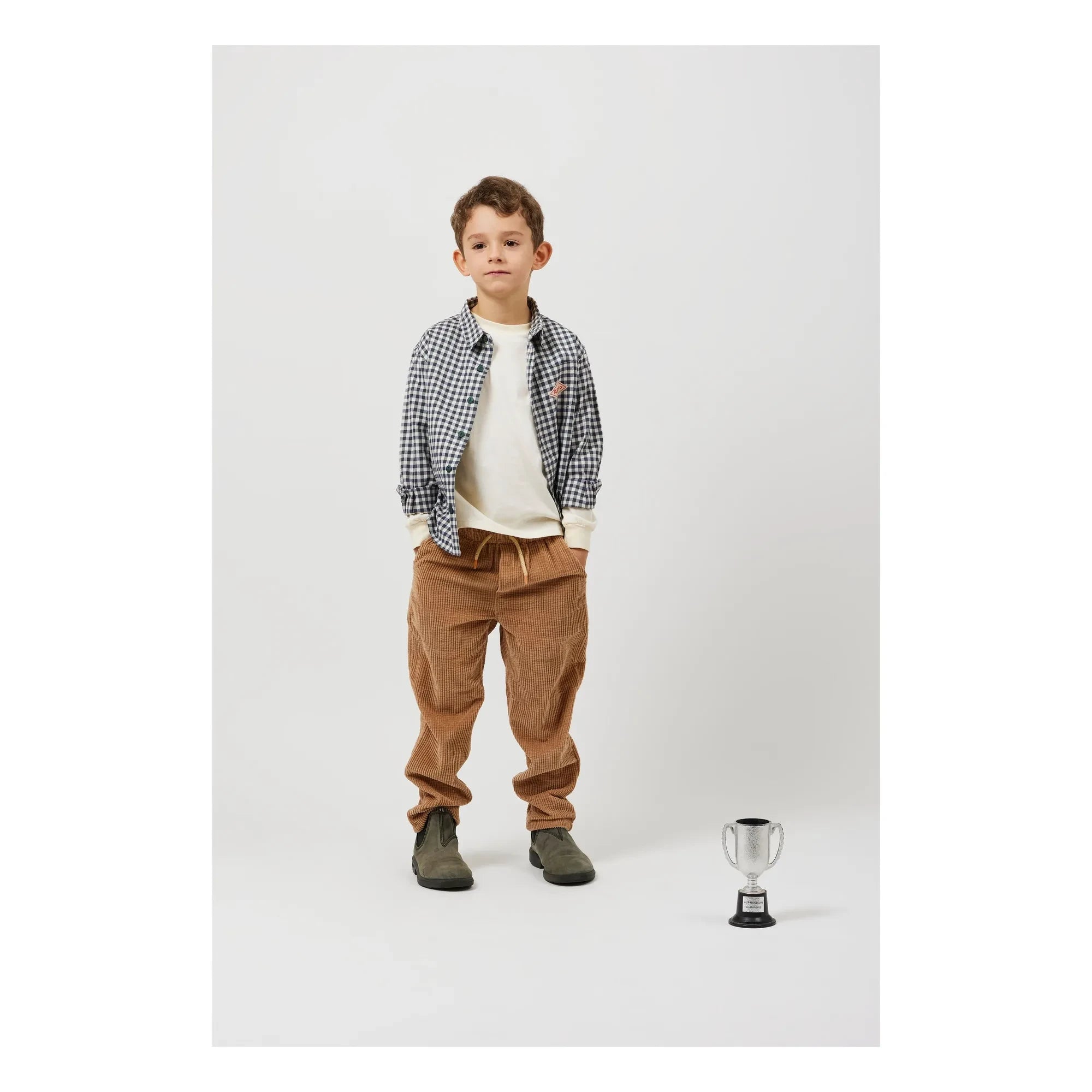 Arsène et Les Pipelettes - Gaetan organic cotton shirt | Green