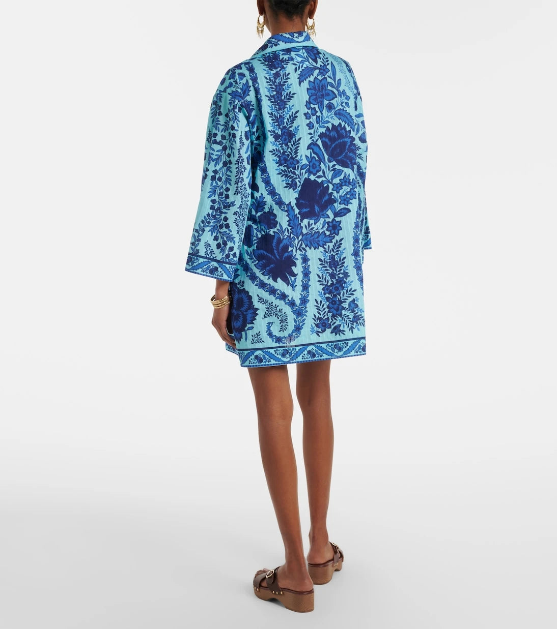 Etro - Paisley oversized cotton minidress