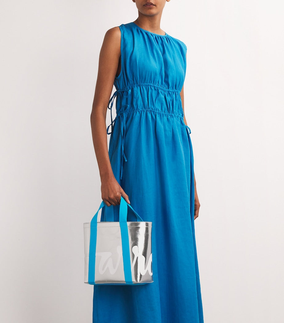 Mini Cotton Logo Tote Bag SILVER