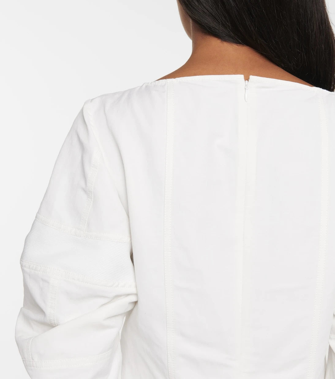 Stella McCartney - Cotton and linen-blend blouse