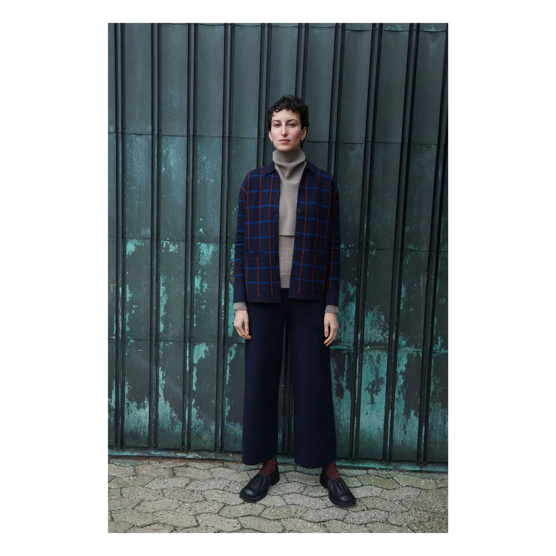 FUB - Merino Wool Trousers - Women's Collection | Navy blue
