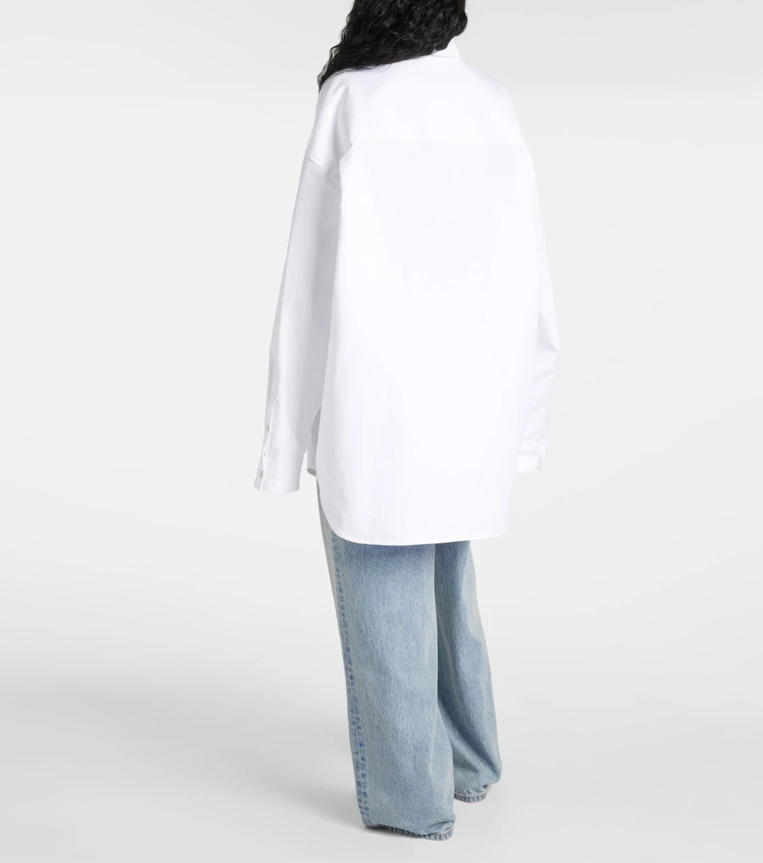 Balenciaga - Outerwear oversized cotton poplin shirt