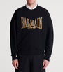 Cotton Embroidered College Sweatshirt