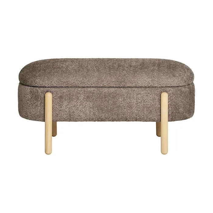 Depolamalı Puf House Nordic Branca 98 x 41 x 48 cm