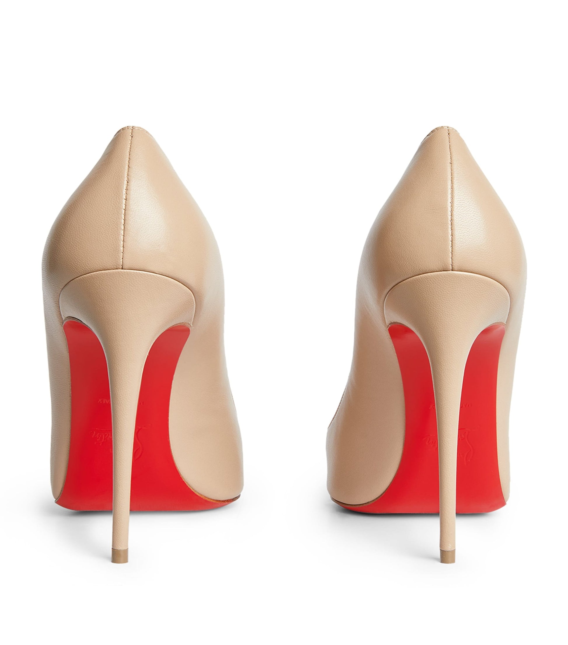 Christian Louboutin Nude Kate Leather Pumps 100