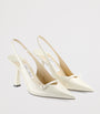 Jimmy Choo Amita 85 Leather Slingback Pumps