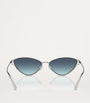 Tiffany & Co. Silver Metal Cat Eye Sunglasses