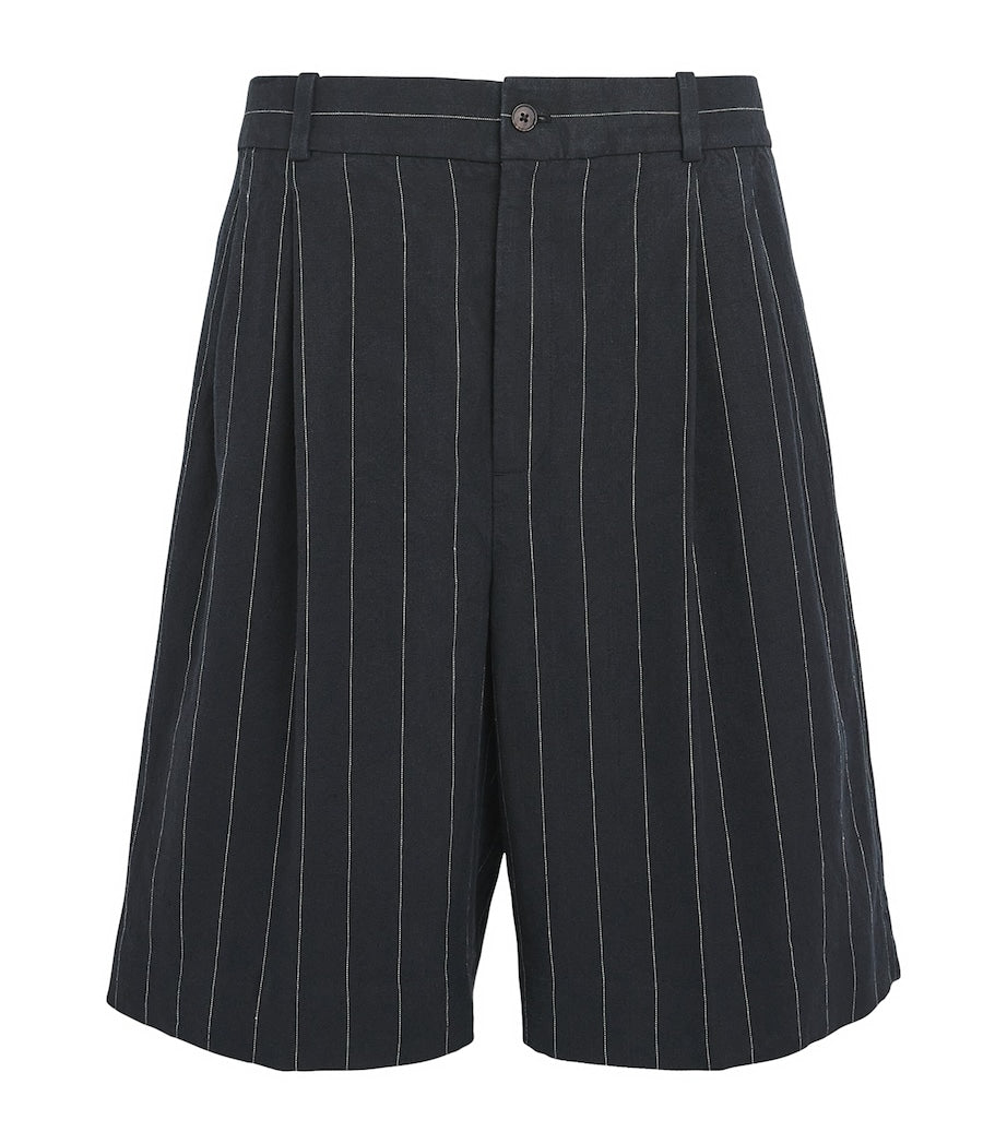 Polo Ralph Lauren Multi Hemp Pinstripe Bermuda Shorts