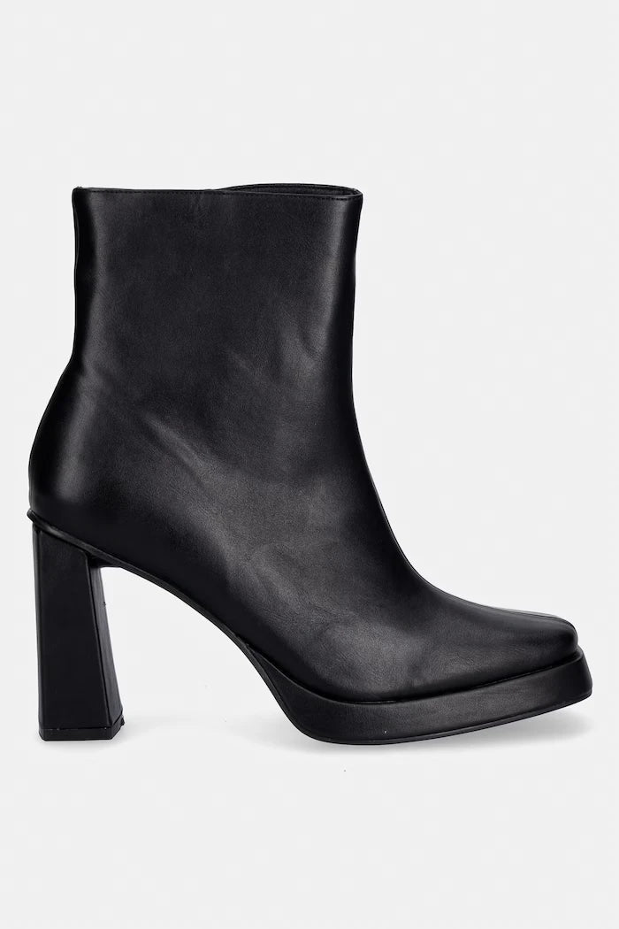 Koi Footwear Halla Siyah Topuklu Botlar