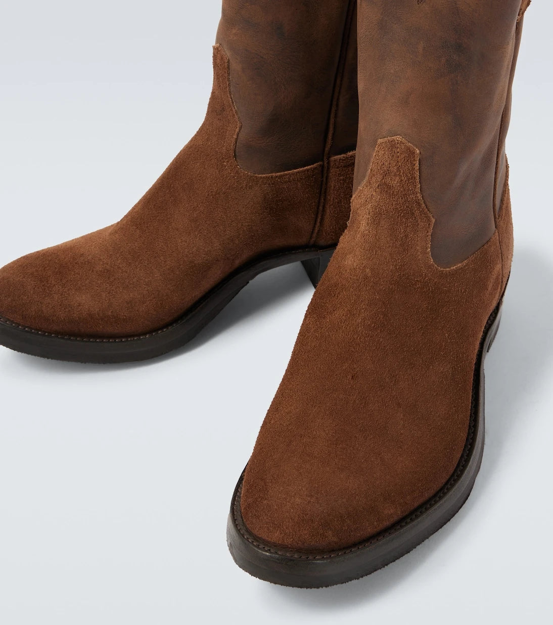 RRL - Suede and leather cowboy boots