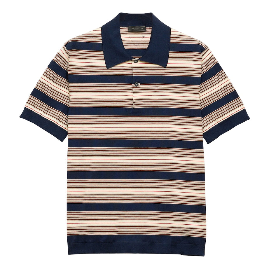 Prada Cotton Stripe Polo Shirt