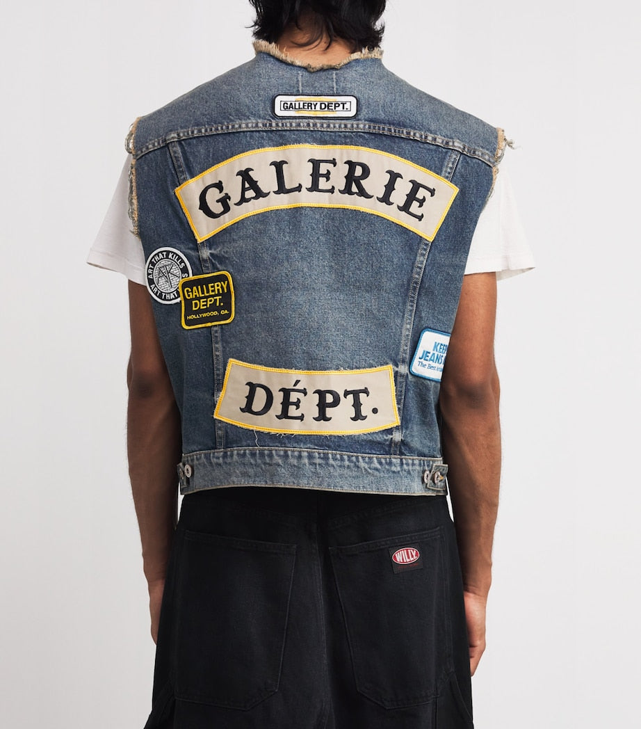 GALLERY DEPT. Blue Midnight Denim Waistcoat