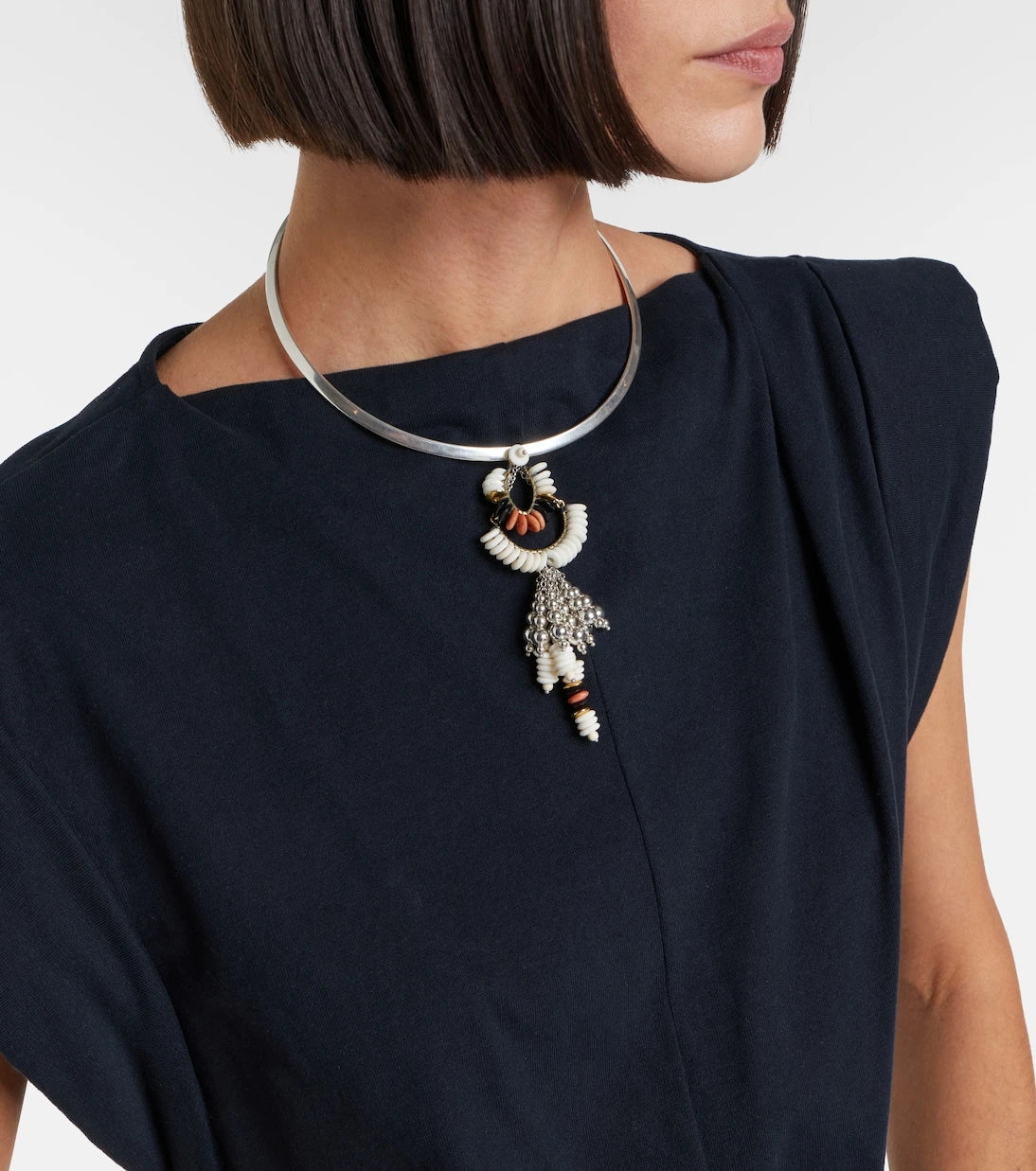 Isabel Marant - Lyna beaded pendant necklace