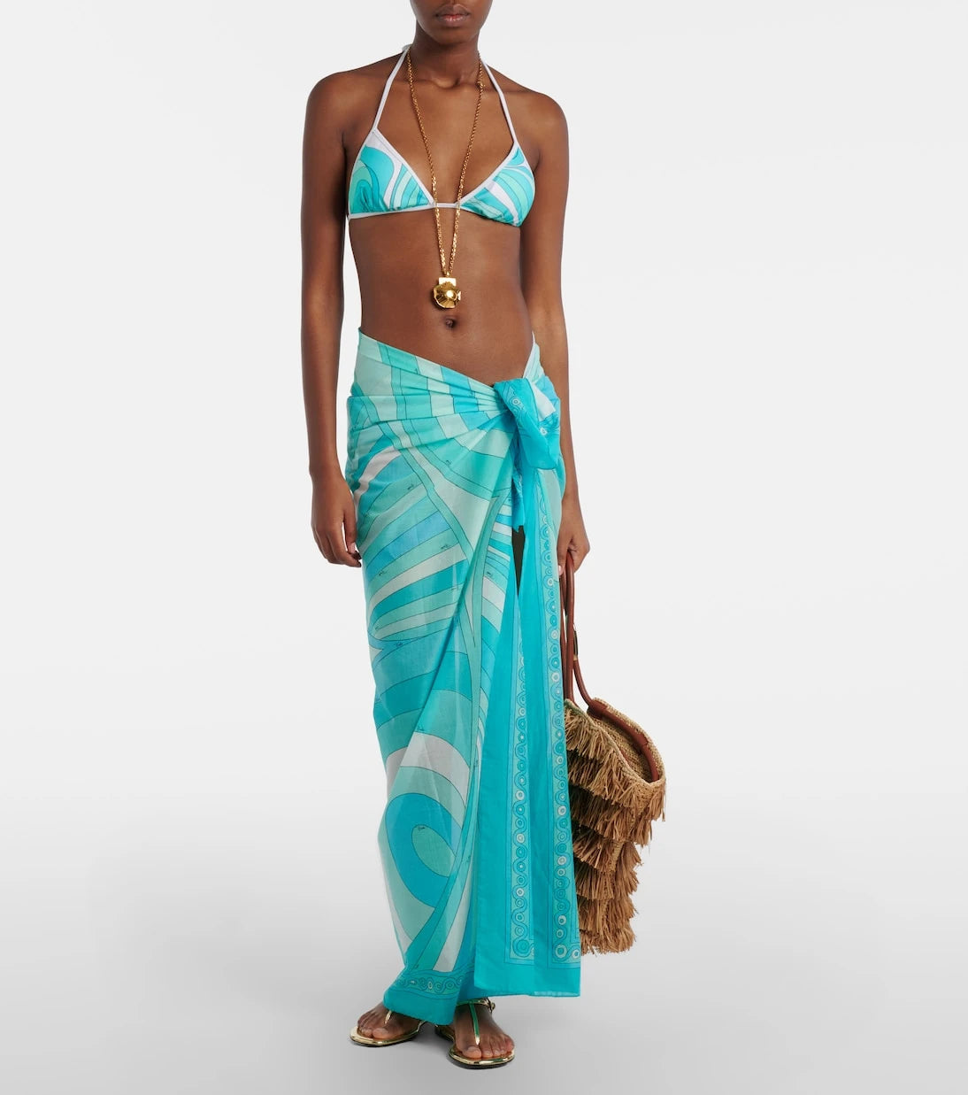 Pucci - Iride cotton beach cover-up