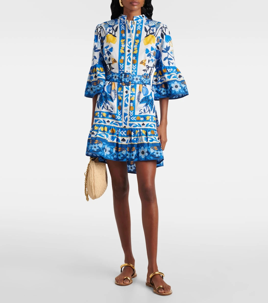 Farm Rio - Floral cotton minidress