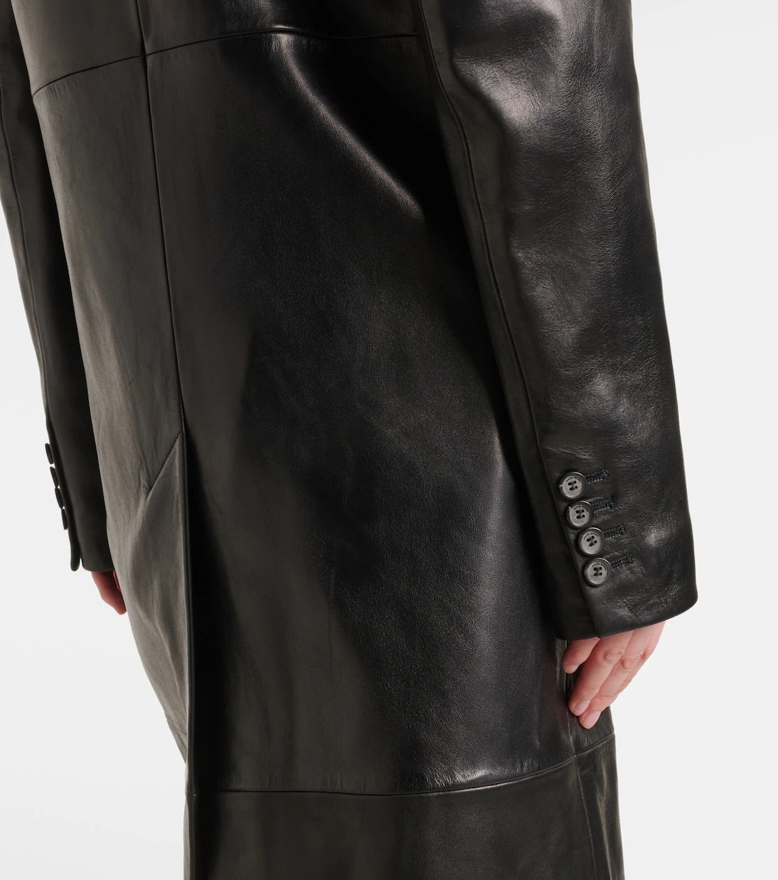 Magda Butrym - Double-breasted leather coat
