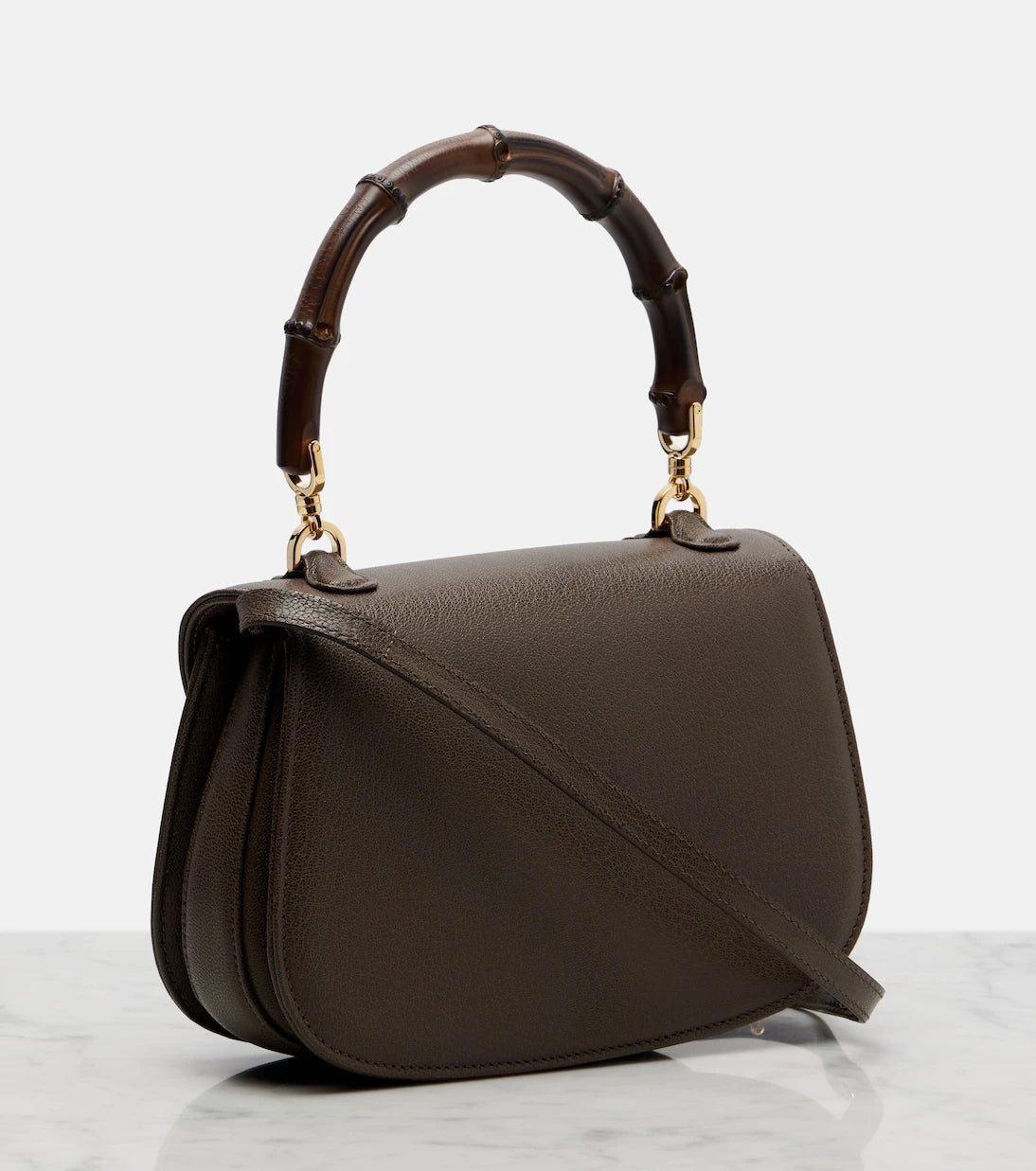 Gucci - Gucci Bamboo 1947 Small leather top-handle bag