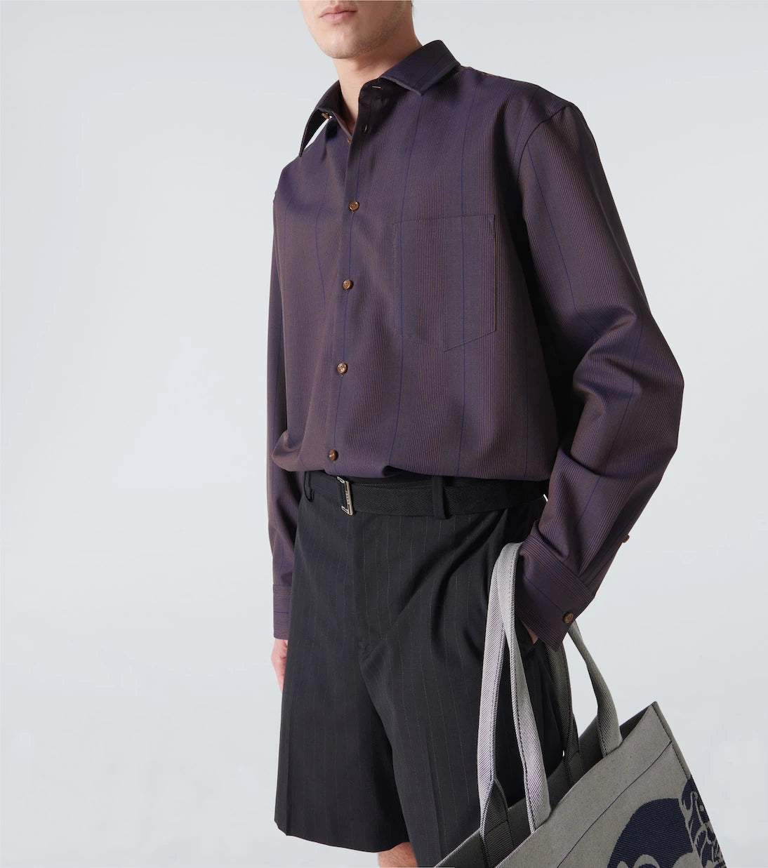Burberry - Striped wool shirt