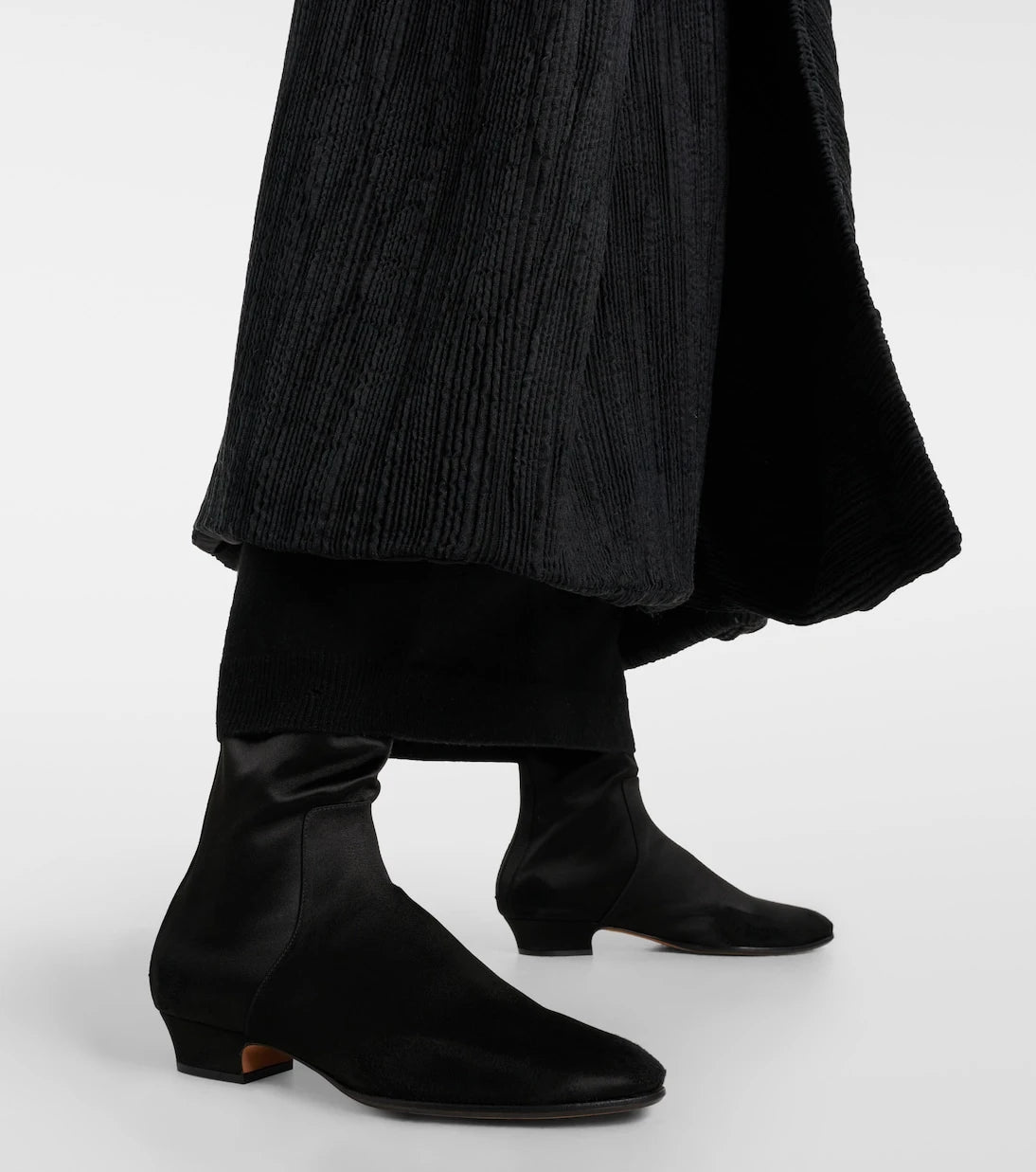 The Row - Awar satin over-the-knee boots