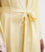 Bocan Yellow Satin Lace-Trim Heidi Robe (XS/S)