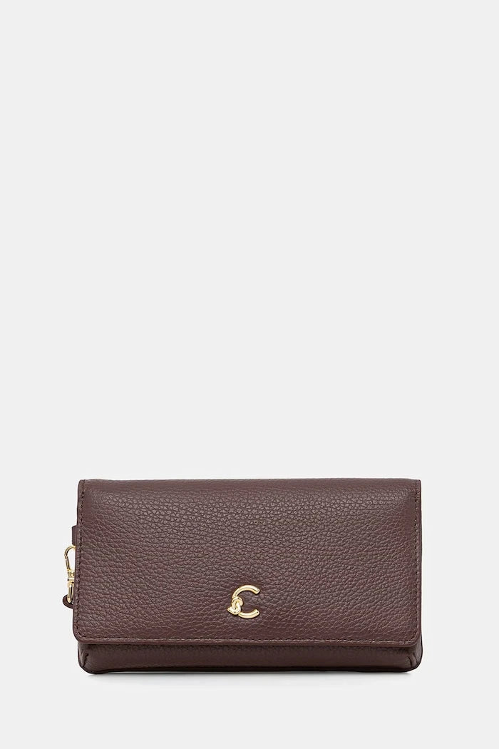 Coccinelle kadın deri clutch