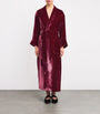 Velvet Silk-Lined Robe MAUVE