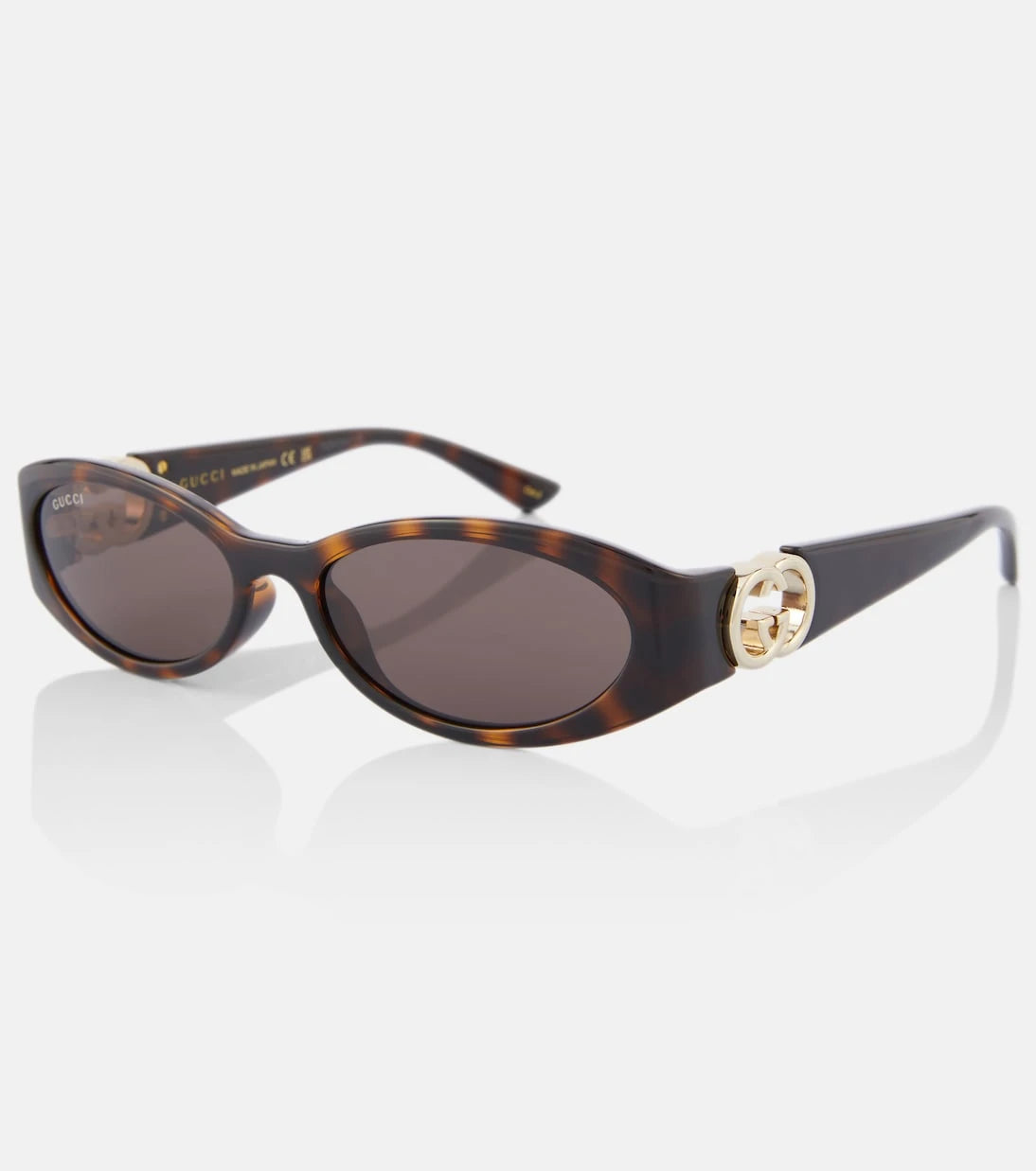 Gucci - Interlocking G oval güneş gözlüğü