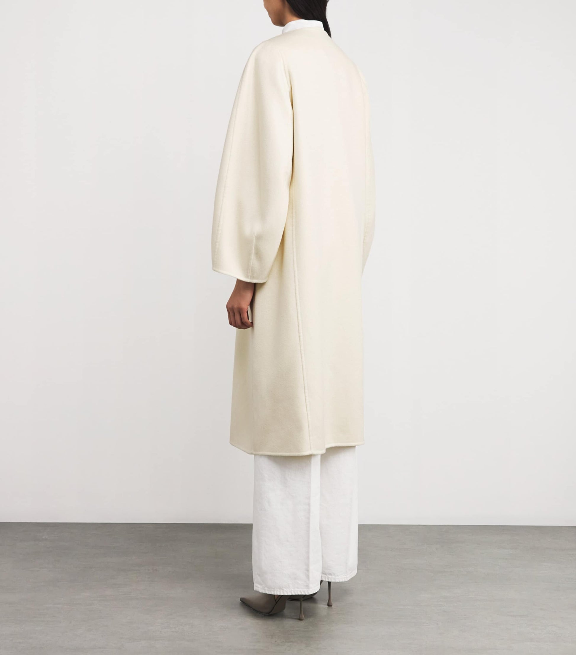 Fabiana Filippi White Cashmere Wrap Coat