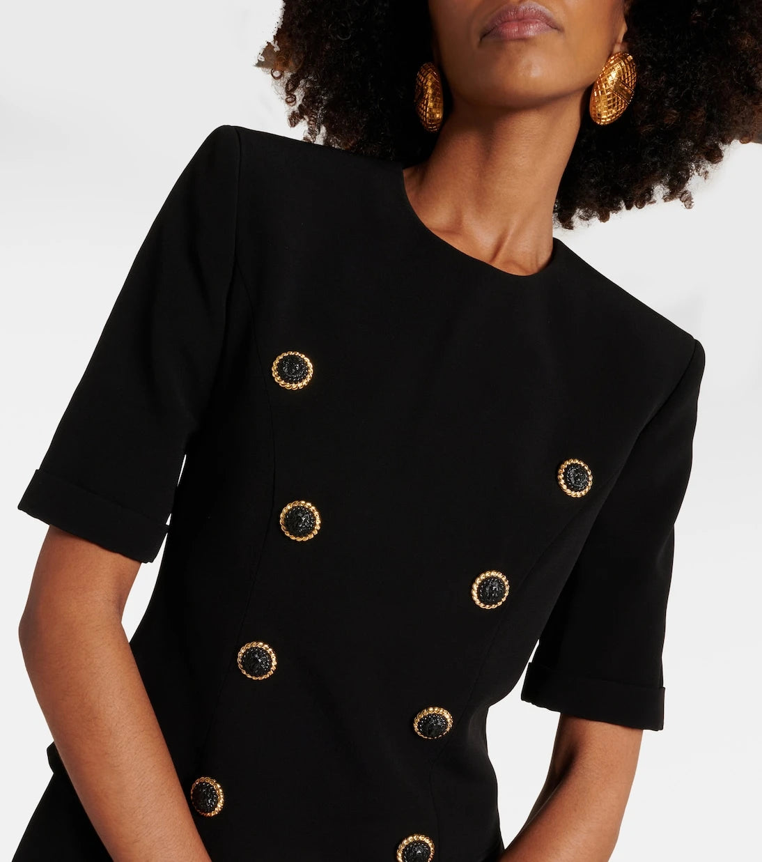 Balmain - Crêpe minidress