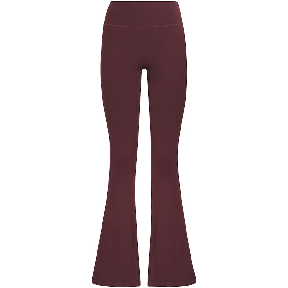 Burgundy Flared Yoga Pants