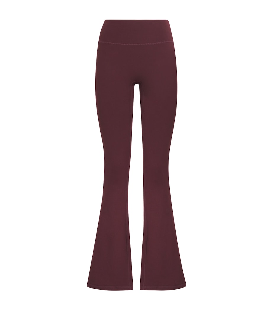 Burgundy Flared Yoga Pants