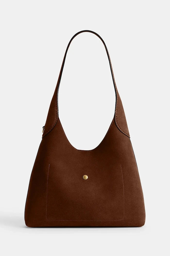 Coach чанта дамска от велур Brooklyn Shoulder Bag 28