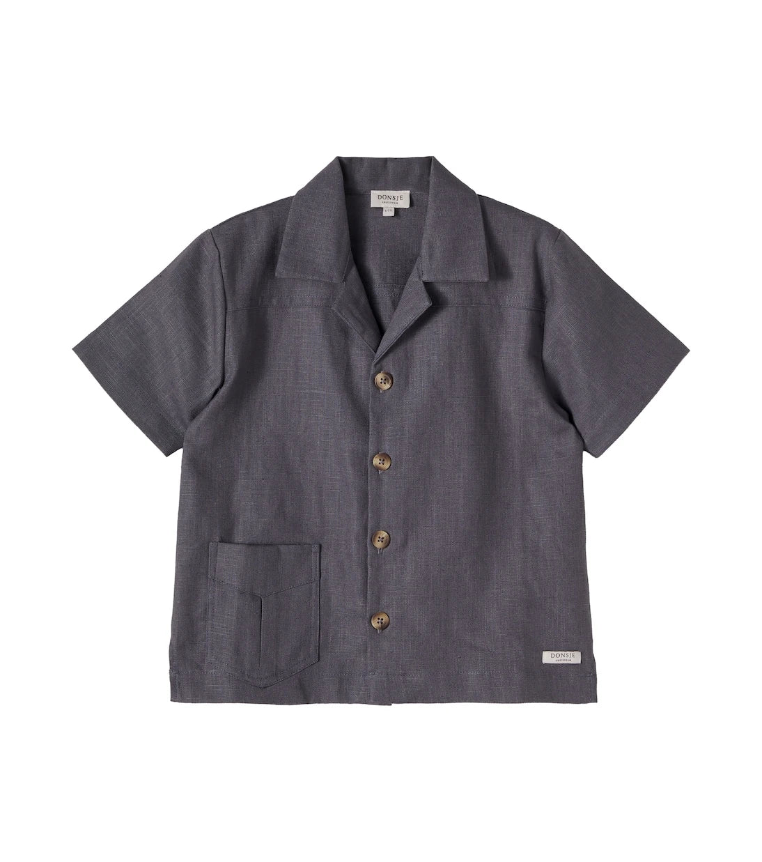Donsje - Leonan linen and cotton bowling shirt