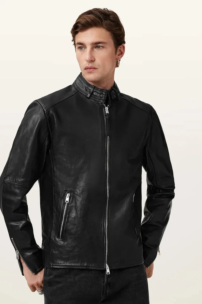 Кожено яке AllSaints CORA