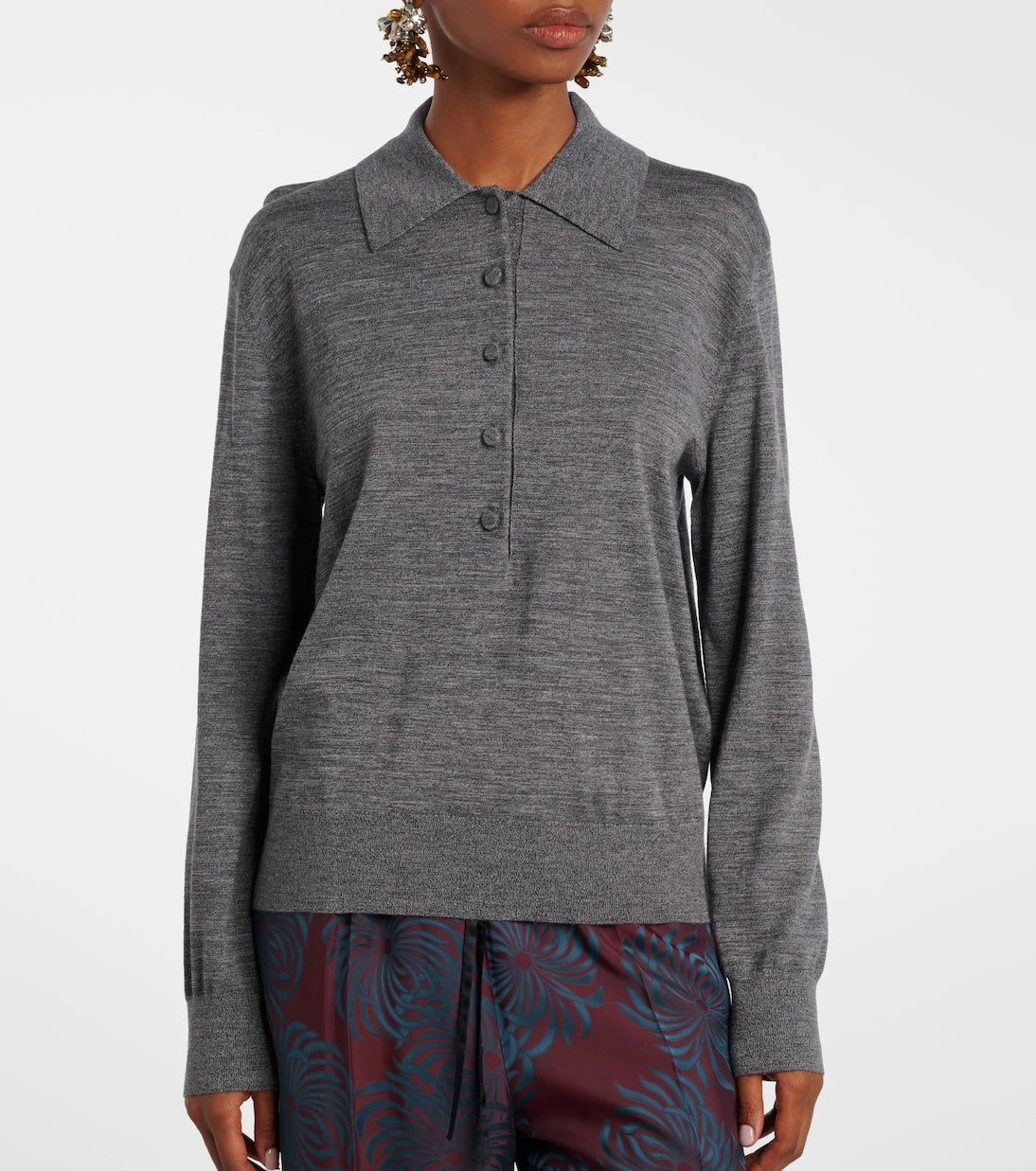 Dries Van Noten - Wool polo sweater