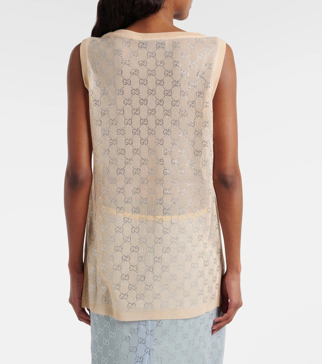 Gucci - GG Crystal silk tank top