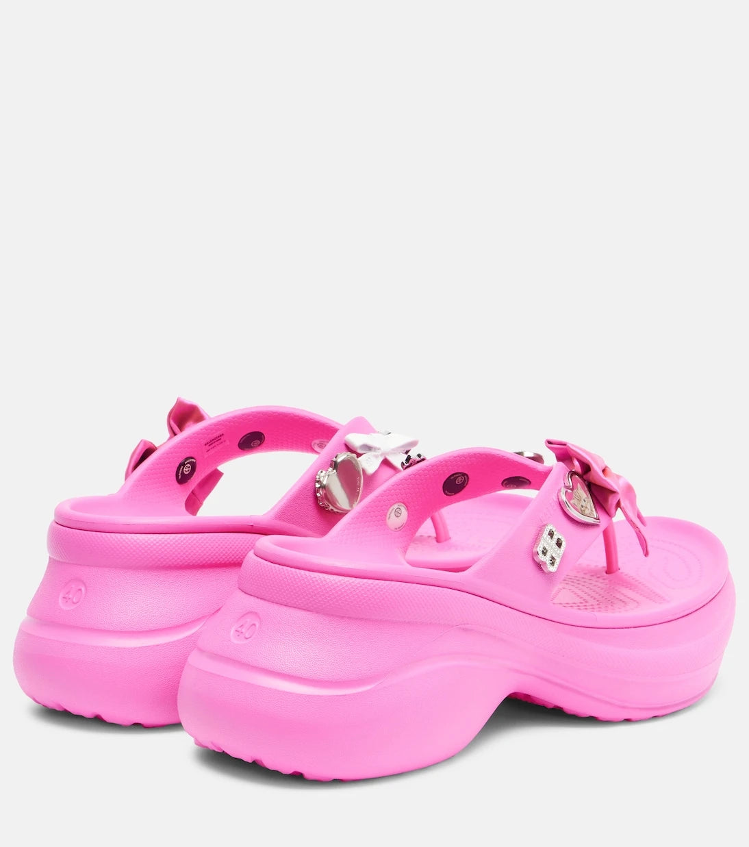 Balenciaga - صندل فليب فلوب بمنصة وجيبتز كروكس