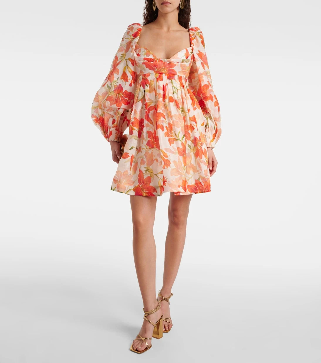 Zimmermann - Tranquillity floral linen and silk minidress