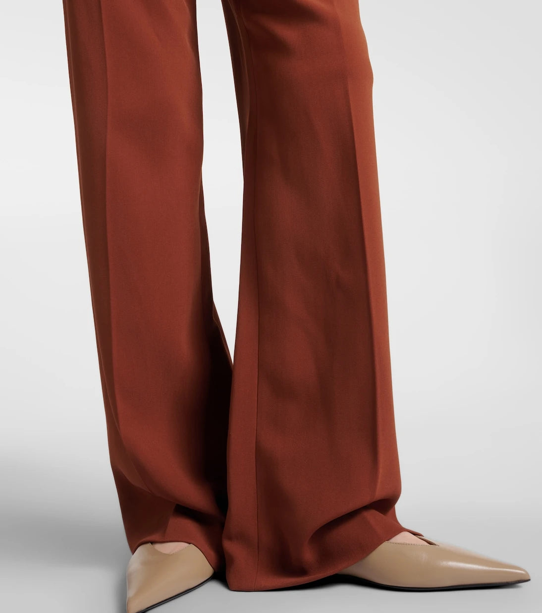 Fforme - Maud high-rise lamé wide-leg pants
