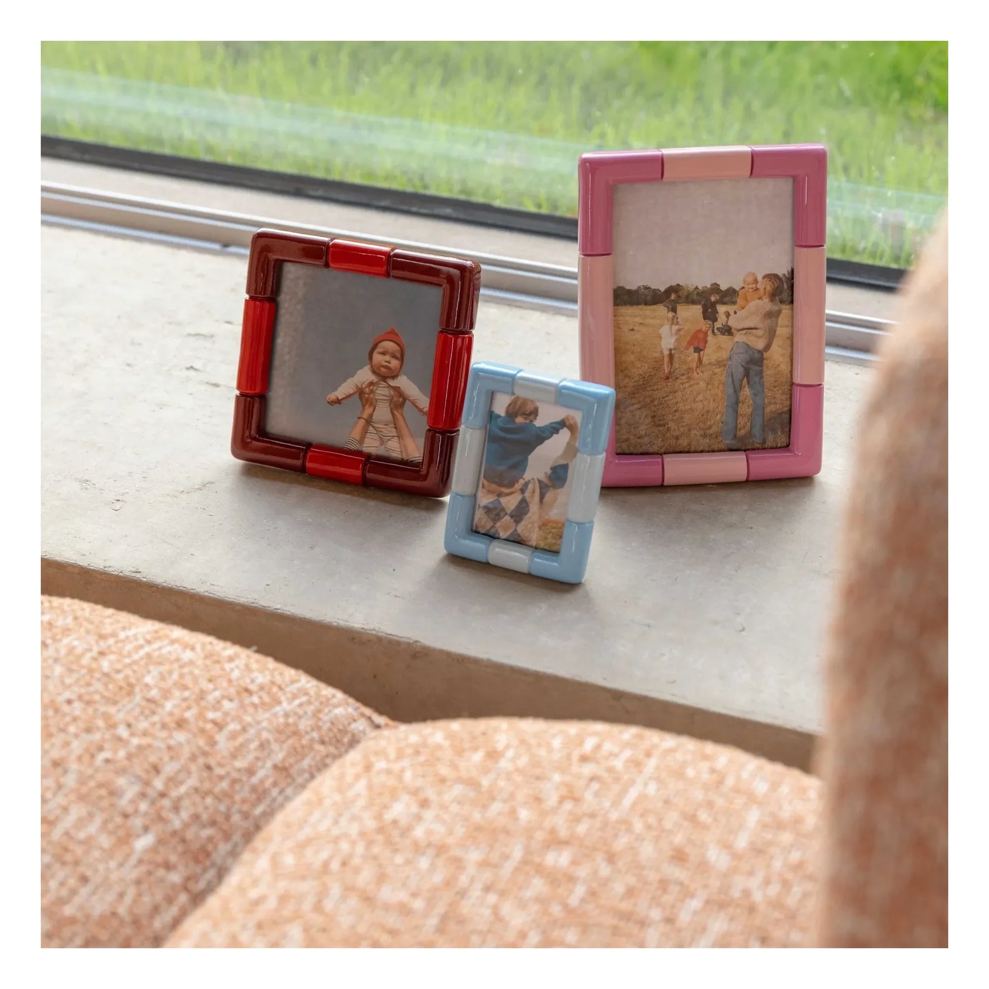 &Klevering - Rift photo frame | Candy pink
