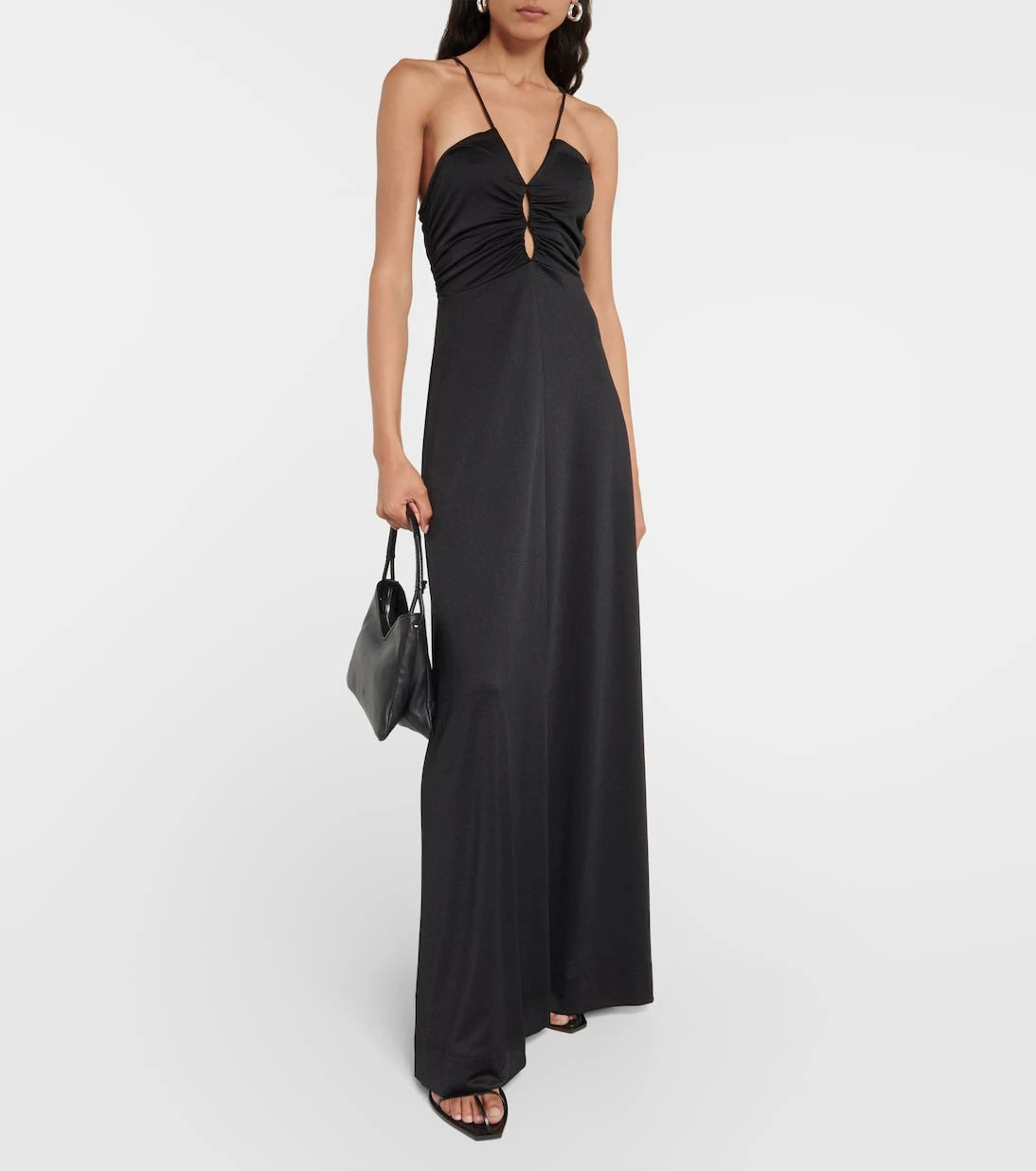 Ganni - Crêpe jersey maxi dress
